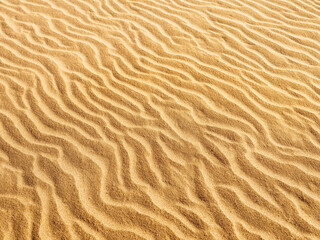 Sand, shapes, lines created by the wind