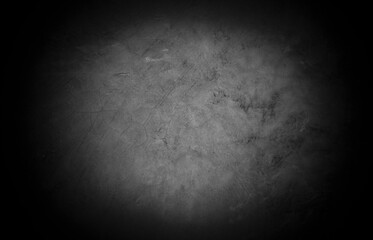Old wall texture cement dark black gray background abstract grey color design are light with white gradient background.