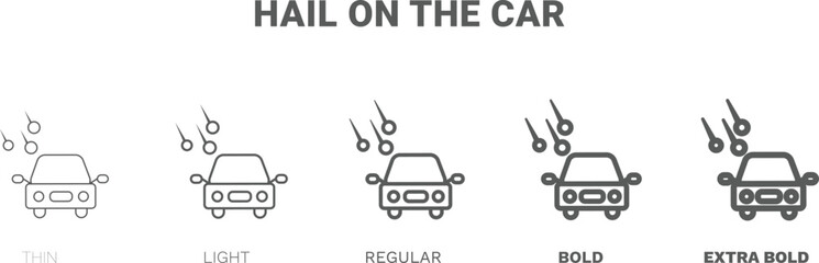 hail on the car icon. Thin, regular, bold and more hail on the car icon from Insurance and Coverage collection. Editable hail on the car symbol can be used web and mobile