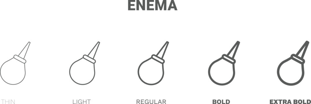 enema icon. Thin, regular, bold and more style enema icon from health and medical collection. Editable enema symbol can be used web and mobile