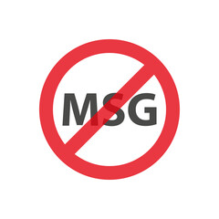 Msg free warning sign icon