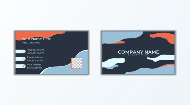 Soft color business card. 