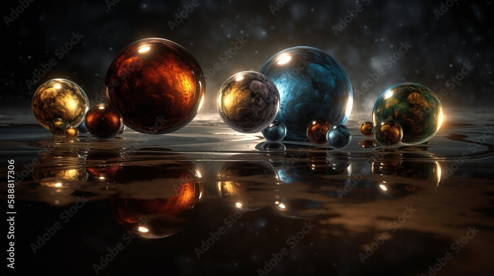 Canvas Prints multiverse. generative ai
