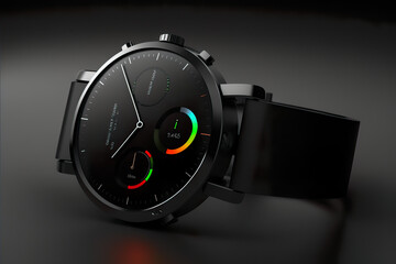 Sleek Smartwatch with Customizable Features. Generative AI