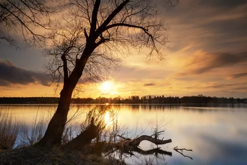 Acrylic prints Abend am See