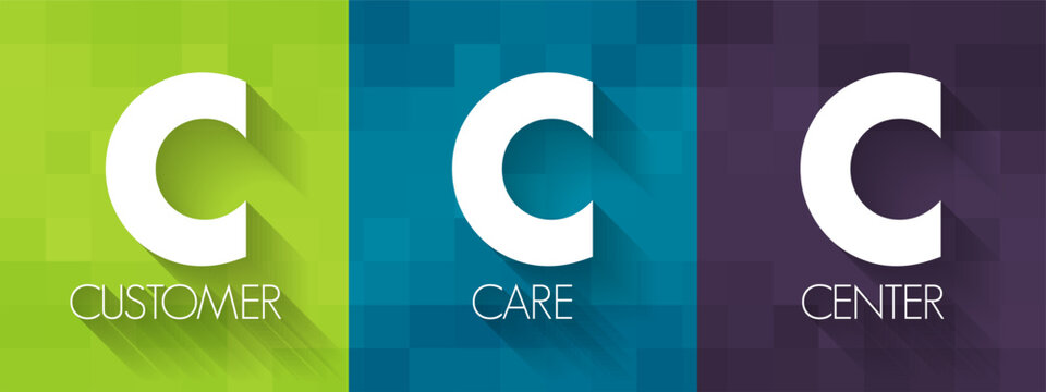 CCC - Customer Care Center acronym, business concept background