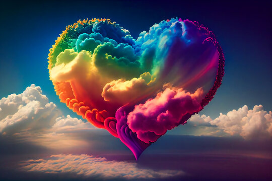 Rainbow Heart Wallpapers on WallpaperDog