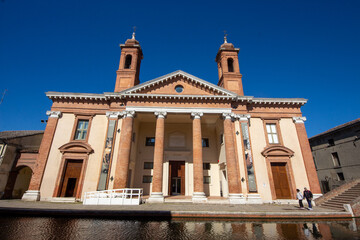 comacchio regional park delta del po lagoon city famous for its archaeological excavations and eel...