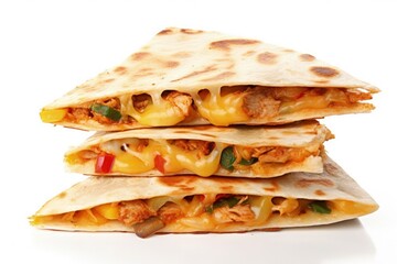 three quesadillas stacked on top of each other, generative AI