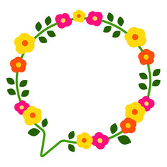 ポップで可愛い お花の吹き出し