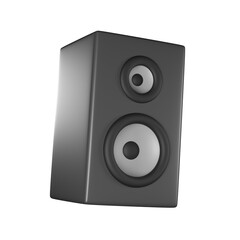 Obraz premium 3D Render Illustration of Speaker Isolated on White Background