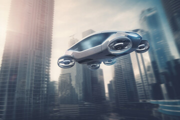 Skyline Cruiser: Futuristic City Exploration with AI-Powered Flying Cars