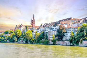 Naklejka premium Altstadt, Basel, Schweiz 