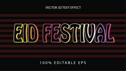 EID FESTIVAL Text Effect 