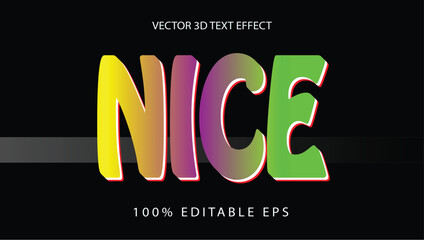 Text Effect Nice New 