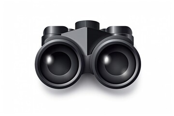 Binoculars illustration, icon, observation, background. Generative AI
