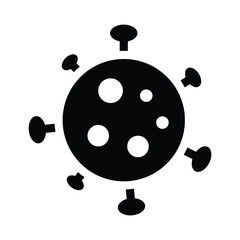 virus solid icon illustration vector graphic