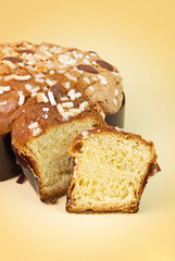 sweet easter cake called colomba