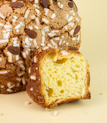 sweet easter cake called colomba