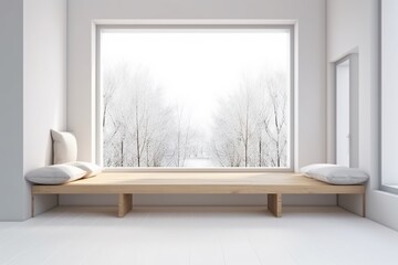 living room with window