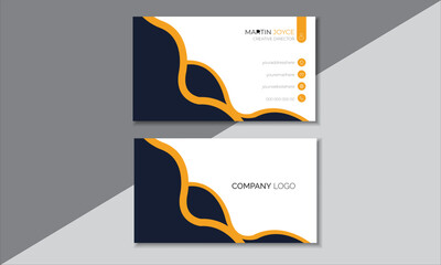 Creative and modern business card template and Clean Business Card, double sided business card design.