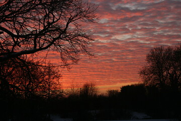 Obraz premium sunset on the lake