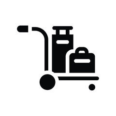 trolley line icon illustration vector graphic