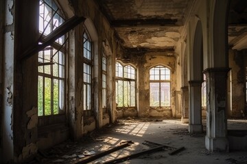 Fototapeta na wymiar old abandoned building