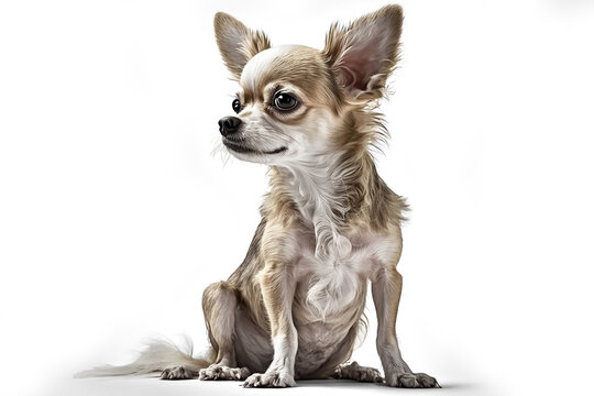 Adorable Chihuahua Dog Image on a White Background