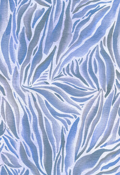 Watercolor zebra print seamless pattern, abstract  animal texture