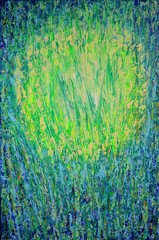 Floral Abstract Acrylic Art Painting
