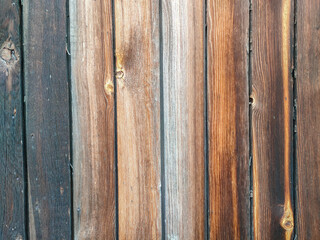 rustic wooden wall with colorful wooden panels background with space for text