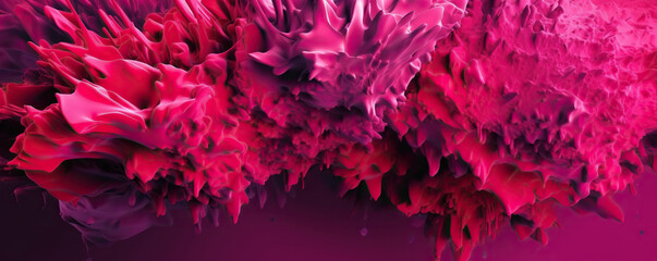 Abstract Magenta Splash on Monochrome Background for Creative Projects