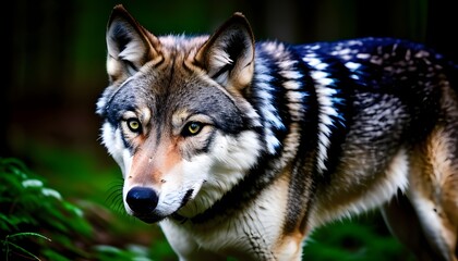 Fototapeta premium wolf in the woods