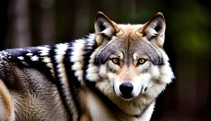 Türaufkleber gray wolf canis lupus © Pavan