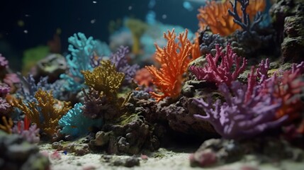 Fototapeta na wymiar Generative AI. Deep underwater