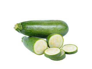 fresh  zucchini isolated on    transparent png