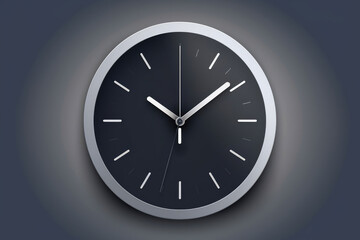 Minimalist clock. Generative AI