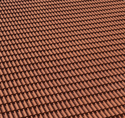 red tiles roof for background. High quality photo