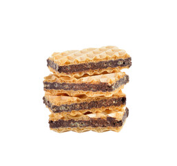 sweet wafer cream with chocolate on   transparent png