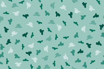 Obraz na płótnie Canvas Seamless camouflage pattern on turquoise green background. Can be used for fabric pattern or textile,wallpaper,covers and decor.