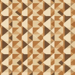 Checkered Pattern With Beige. Infinite, Seamless Backgrounds. Generative AI