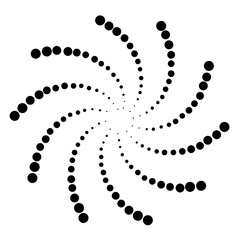 Dotted Fibonacci phyllotaxis spiral patterns in vector. Mathematical morphology - visualization of phyllotaxis spiral types - code of nature - vector concept of mathematical function Cyanotype	