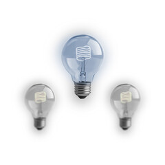 light bulb isolated on white