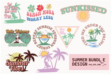 Summer Beach Quote SVG Bundle