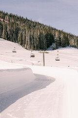 Chair lifts at Copper Mountain, Colorado