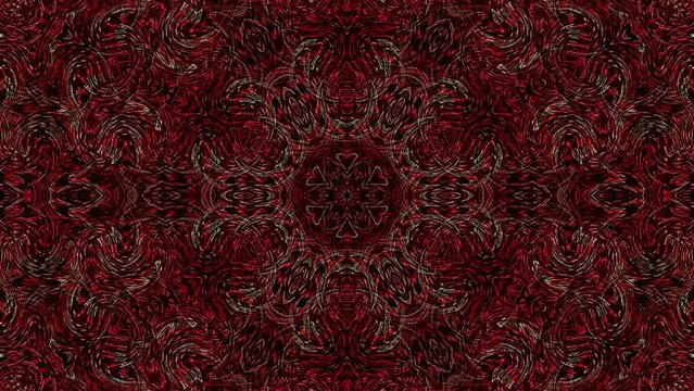 Abstract Kaleidoscope pattern with full colors. Magic mandala. 4k	