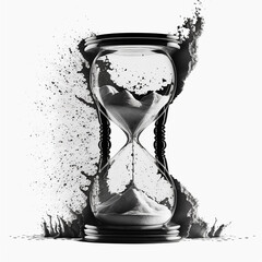 hourglass with sand