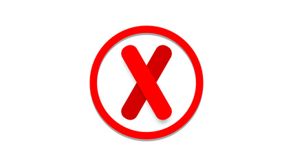 Obraz premium Wrong mark