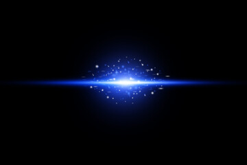 abstract of lighting for background. digital lens flare in dark background